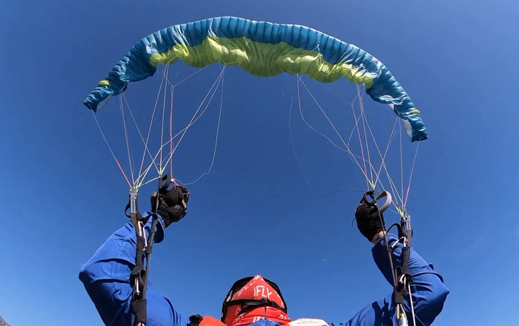 paragliding siv Frontal collapse